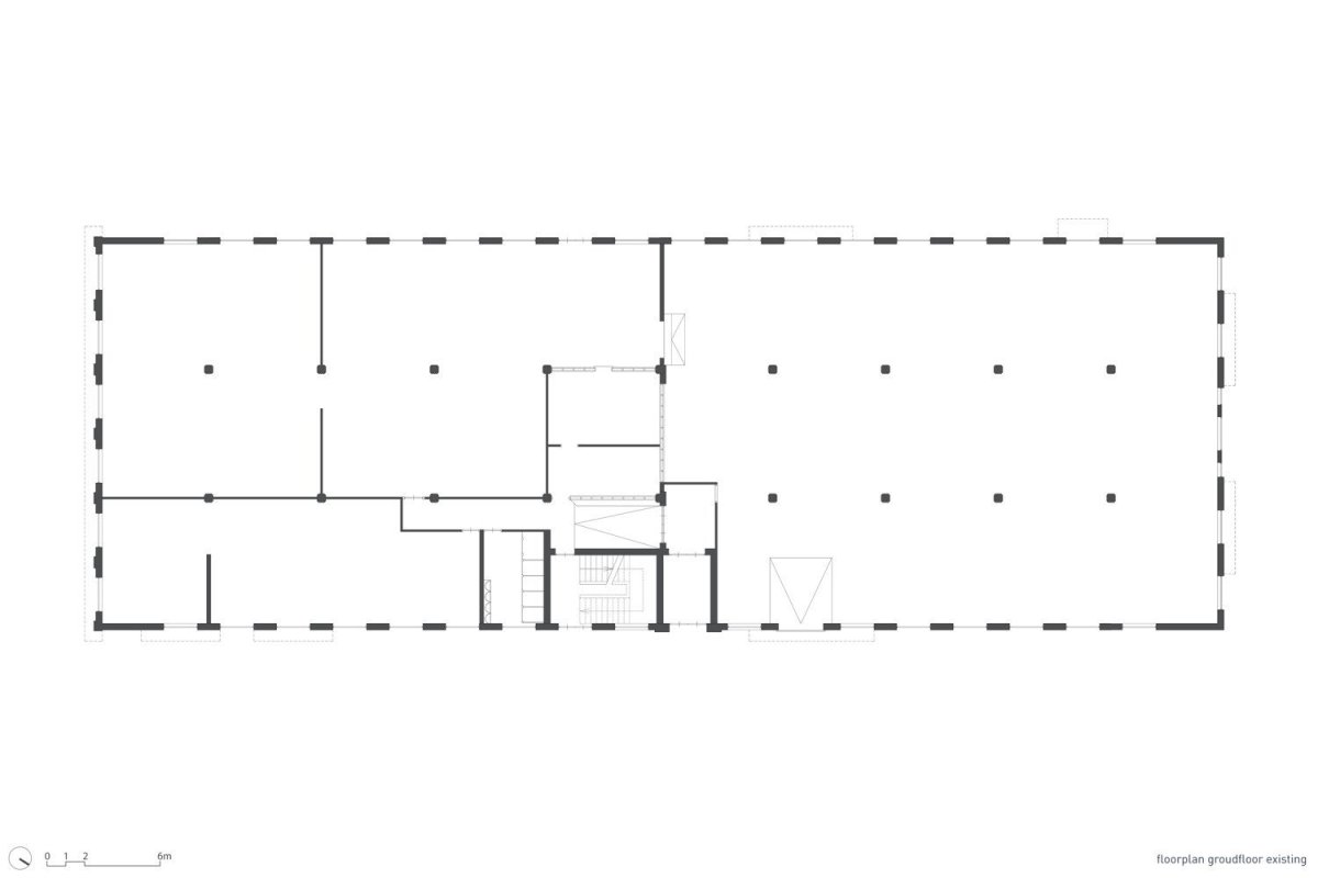 De Lakfabriek, původní půdorys 1.np, Wenink Holtkamp Architecten