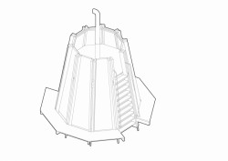 Periskop, axonometrie, Anna Vopařilová