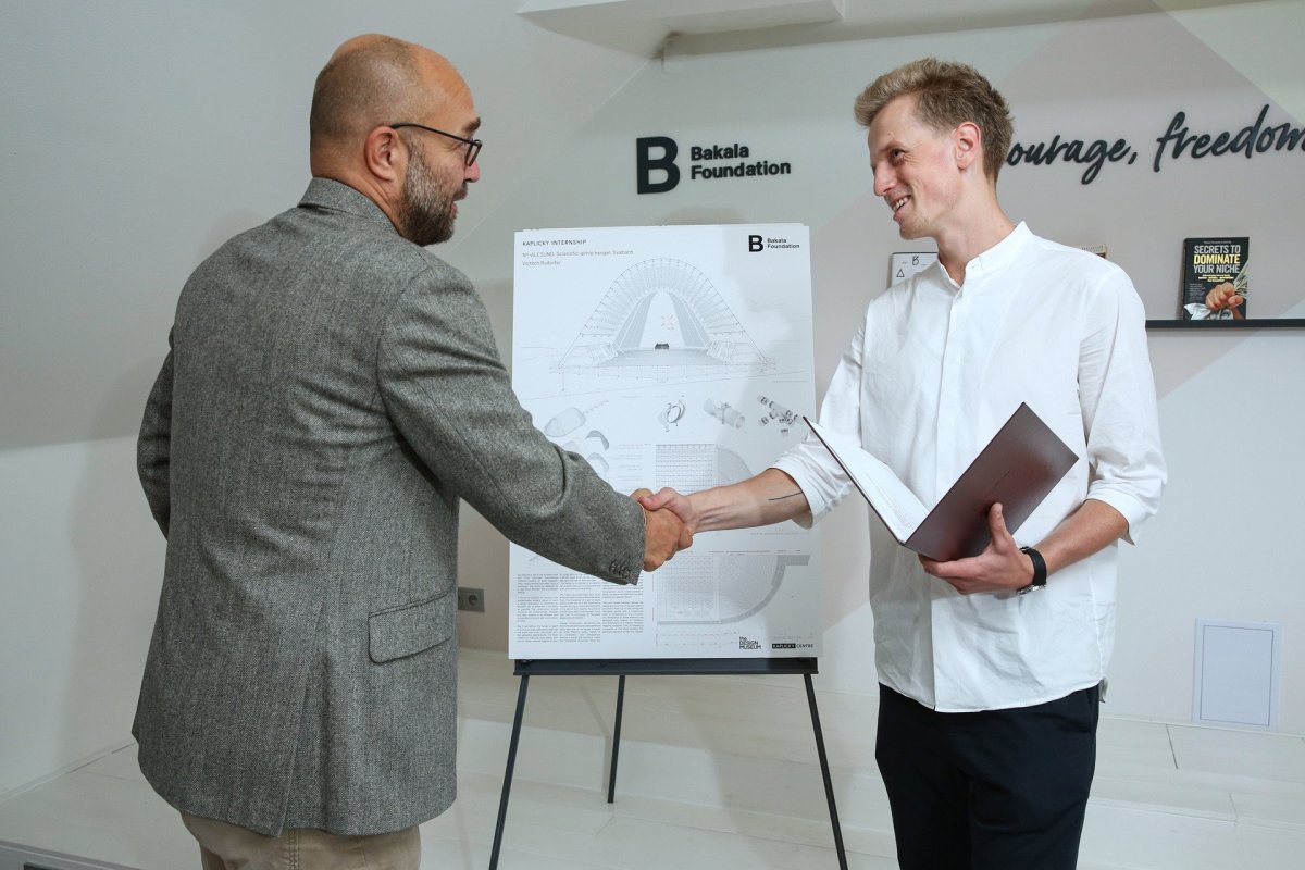 Vítěz loňského ročníku Kaplicky internship Vojtěch Rudorfer.