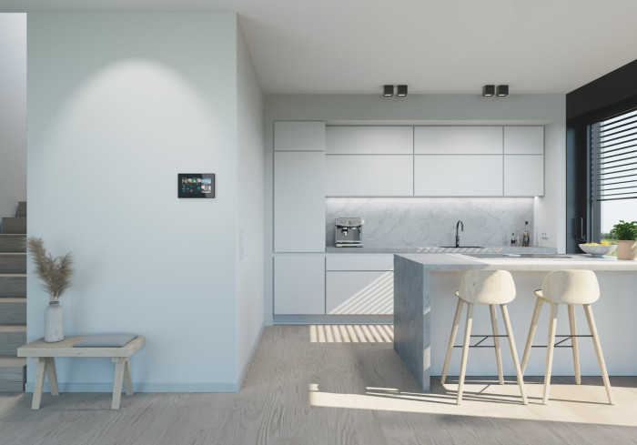 Multifunkční ovládací dotykový panel OneTouch 7" vyvinula společnost ABB.