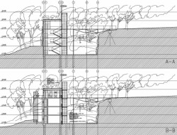 Nová budova Kliniky Dr. Pírka, řezy, Martin Rajniš, David Kubík