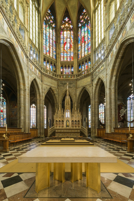 Úprava presbytáře katedrály sv. Víta, Václava a Vojtěcha v Praze,  závěr vysokého chóru a nová úprava presbytáře, ARN