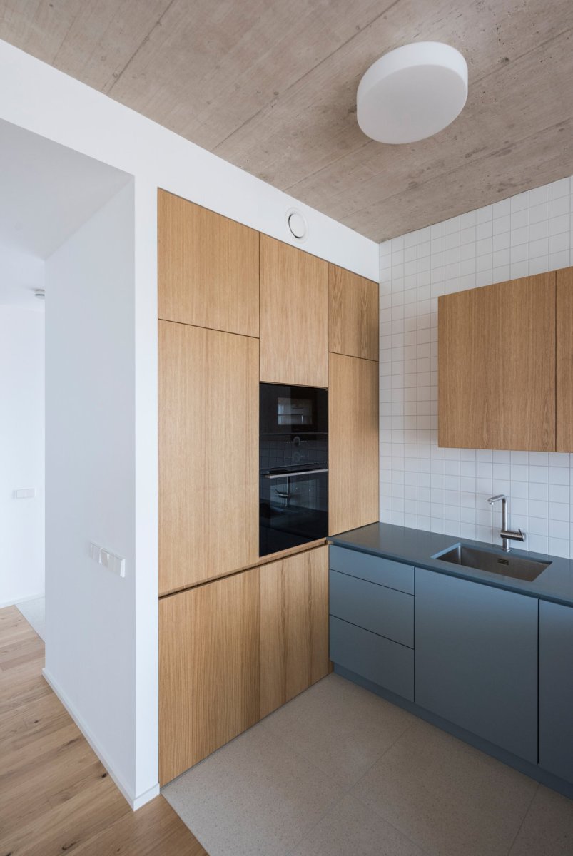 Vestavěný nábytek (Terasový dvojdům v Krči, martin cenek architecture)