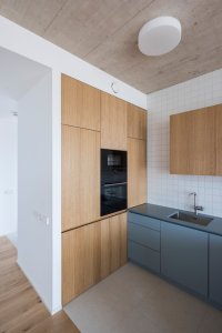 Vestavěný nábytek (Terasový dvojdům v Krči, martin cenek architecture)