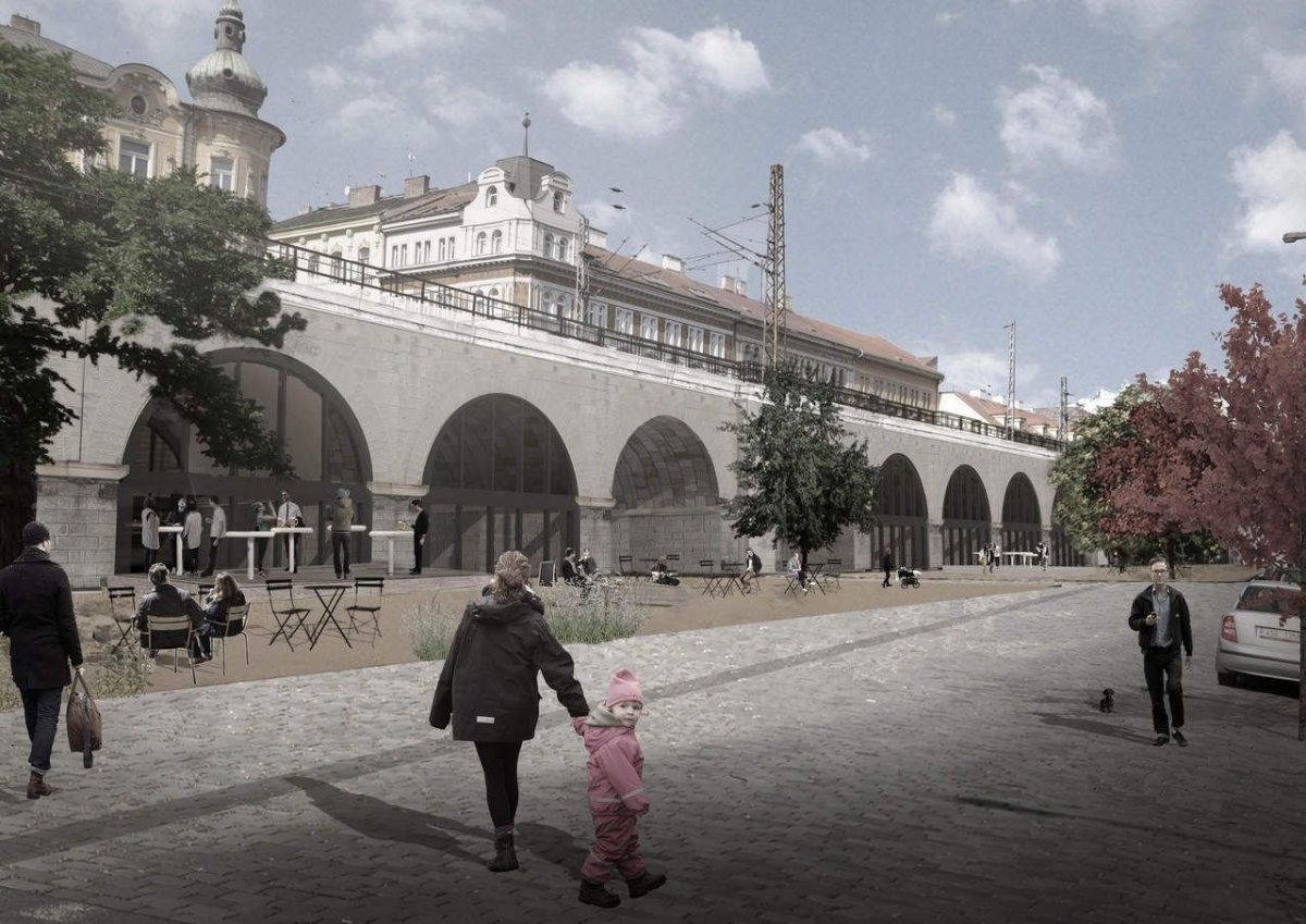 MOBA studio, Negrelliho viadukt, Negrelliho náměstí, vizualizace – foto