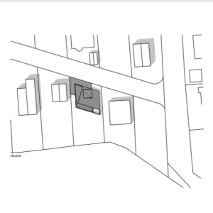 Bytový dům N!DO, situace, Grido architekti