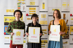 Soutěž „Kofila v limitovaném obalu“, vítězové soutěže: Lukáš Tomek, Kateřina Kynclová a Markéta Michálková. – foto