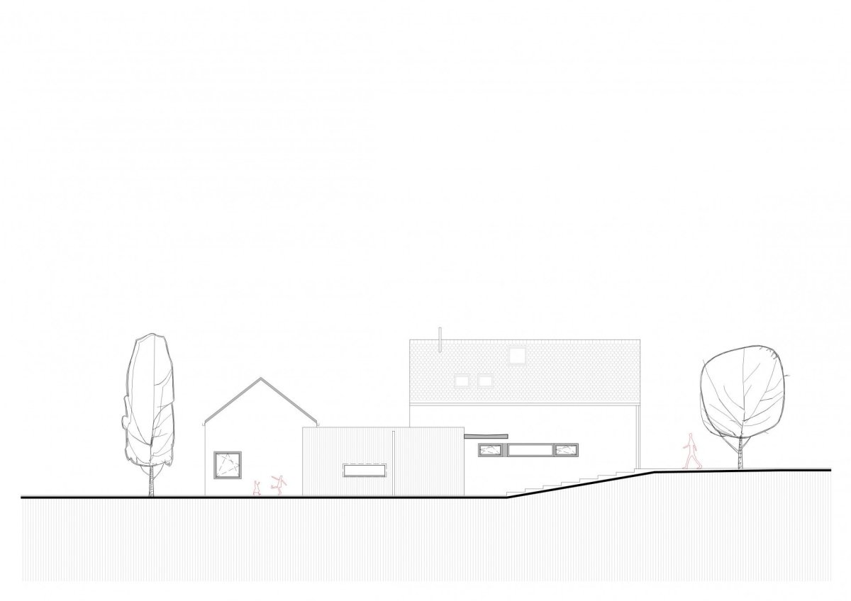 Rodinný dům na Brněnsku, FRIS architekti, pohled východní
