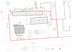 atelier-r, Přístavba laboratoří a počítačového centra CzechGlobe, situace – foto