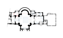 Plán (Rekonstrukce obřadní síně na Olšanských hřibitovech; Ateliér Schwestern)