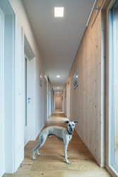 Chodba - klidová osa domu. (Vila nad vodou, 3AE)