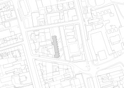 Situace (Rezidence Starý pivovar v Brně-Králově Poli, Atelier RAW)