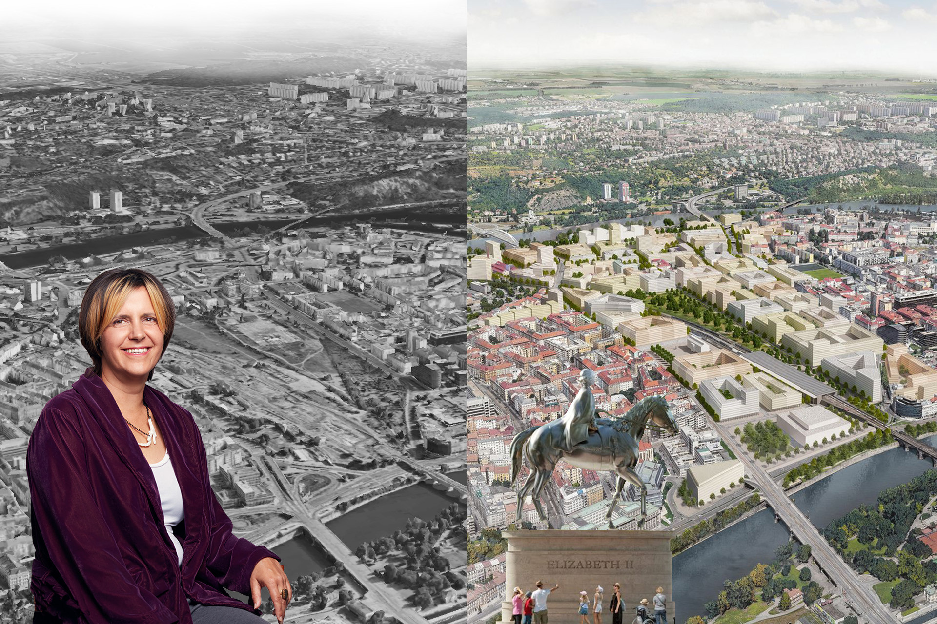 Bubny město asi nedostane. Královna Alžběta bude mít památník od Fostera. A další novinky...