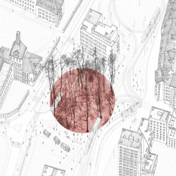 Revitalizace Mendlova náměstí v Brně, Chybík+Krištof, dílna Michala Palaščáka, kresba