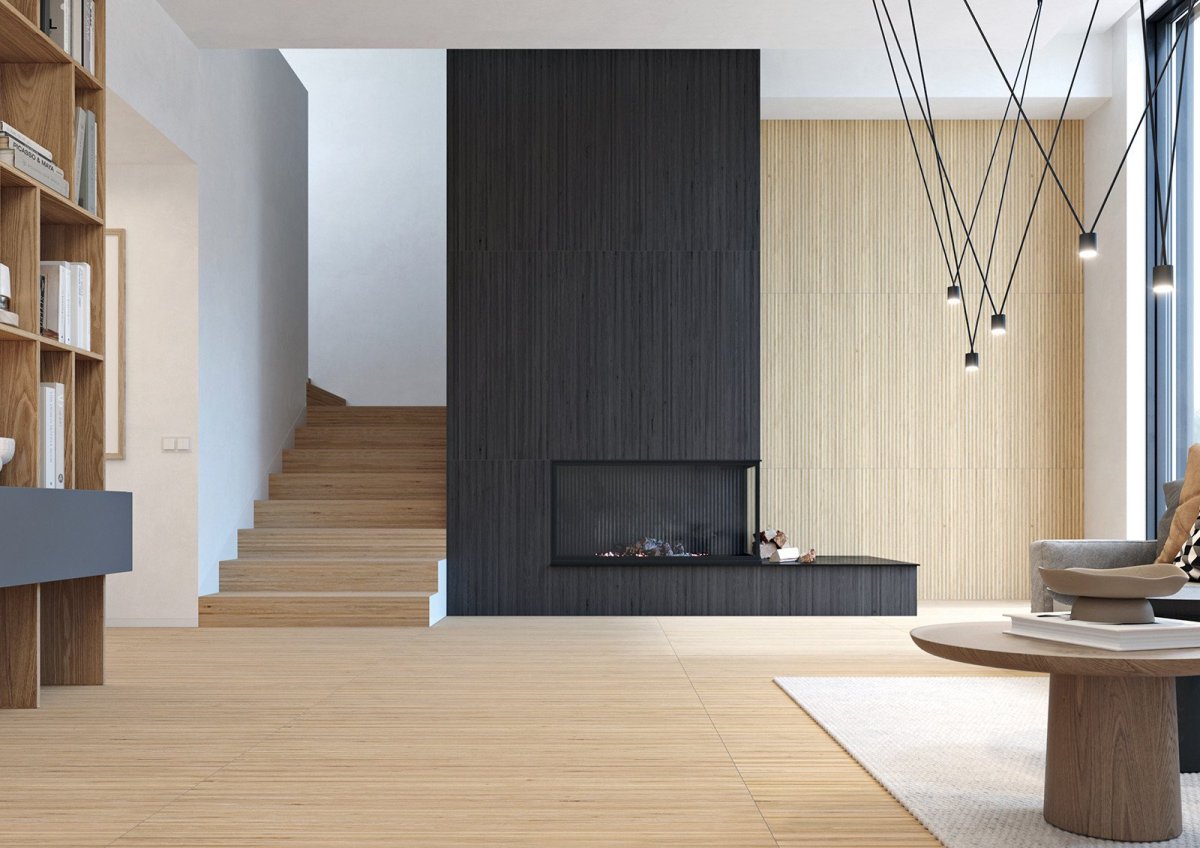 Plywood nabízí inspirativní obložení stěn i podlah.