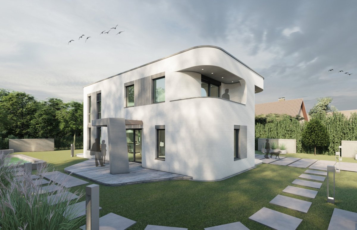 Speciální beton pro 3D tisk betonových staveb. Vyvinul ho výzkumný tým společnosti Heidelberg Materials