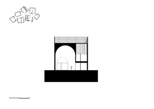 Interpretation Centre of Romanesque, řez, spaceworkers