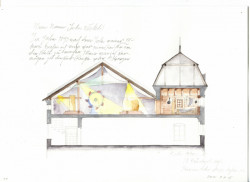 Expozice Jana Eskymo Welzla, Rusina Frei architekti / Martin Rusina, Martin Frei, Milada Vorzová, skica