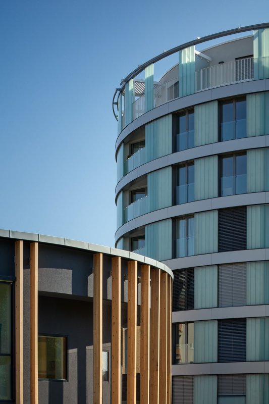 Dva ovály (Bytový dům Oliva, A69 architekti)