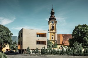 Architekti ze studia Nussmüller Architekten navrhli nové studentské koleje v rakouském Leobenu
