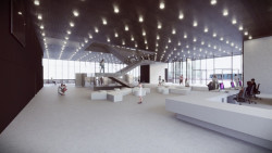 Černá kostka - vizualizace interiéru