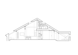 Řez (Podkrovní byt na Arbesově náměstí od Formafatal)