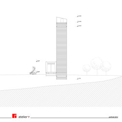 Pohled jižní (Rozhledna na Litomyšl, atelier-r)