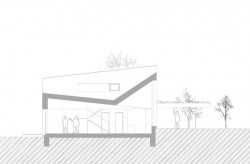 Rodinný dům Litice, řez, Progres ateliér