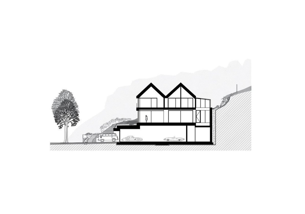 RD v Gdaňském zálivu, řez, Arch-Deco