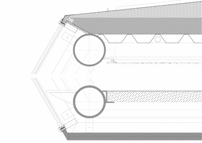 Spojovací lávky VŠCHT, Opočenský Valouch architekti, detail