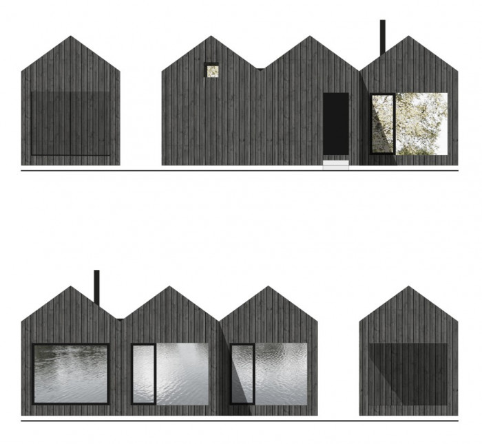 Chata u rybníku, pohledy, A111