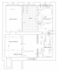 SKUPINA, Pokoje / možnosti prostoru, výstava, půdorys – foto