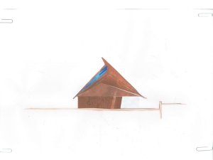 Atelier 8000 (Martin Krupauer, Jiří Střítecký), Mateřská škola v Dobříni, skica fasády - foto