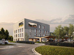 Architektonické studio Perspektiv dokončuje čtyřpodlažní kancelářskou budovu v Českých Budějovicích