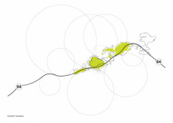 Ghilardi+Hellsten Arkitekter, Odpočívadlo a stezka na ostrově Eldhusøya, diagram, vizualizace
