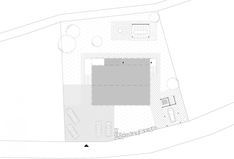 Rekonstrukce chaty v Harrachově, Mooza architecture, situace