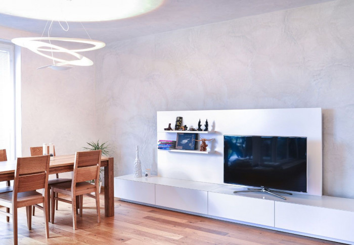 SENAA, Interiér bytu v Brně, obývací pokoj – foto