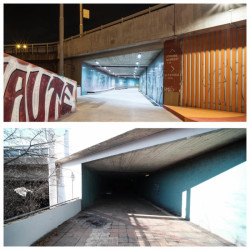 Před a po - proměna podchodu na Vltavské