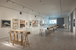 Pohled do výstavy Architektura v procesu MUO