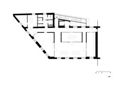 Půdorys 2. NP (Komunitní centrum ve Strakonicích, Ateliér VAS)