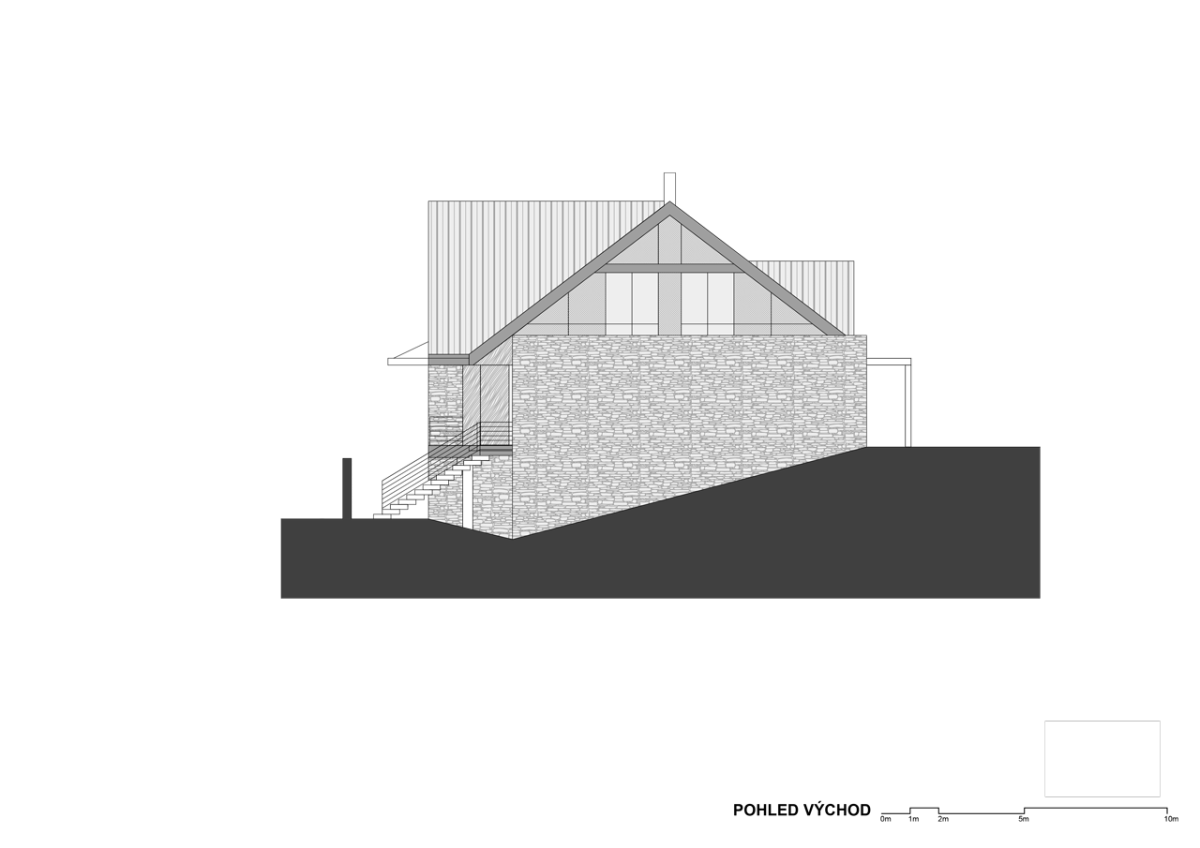 ABM architekti, Vila v Jílovišti, pohled východní – foto