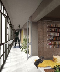 Titul CEMEX Young Architect Award 2019: Anna Svobodová, Ondřej Blaha - Nájemní dům Karlín, vizualizace