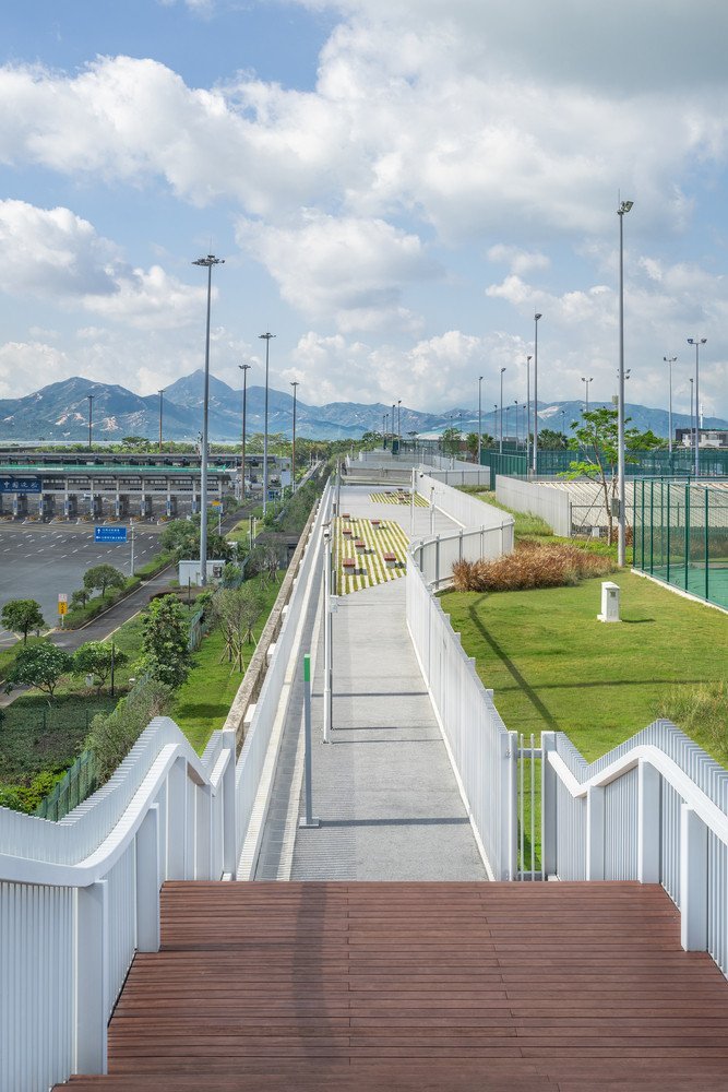 Park od studia Crossboundaries v čínském Šen-čenu