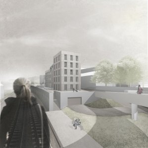 2.misto Vojtech Bodlak - proluka u koleji Kolín, vizualizace