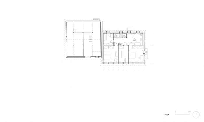 SKUPINA, Rodinný dům v Mohren, půdorys 2. NP – foto