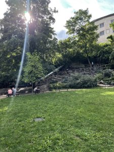 Park pod Vlašským dvorem nedávno revitalizoval kutnohorský architekt Ondřej Kubík
