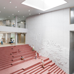 ZŠ Jana Vodňanského na Praze 7 - atrium (vizualizace)