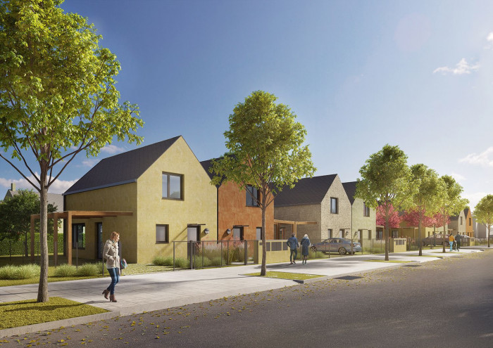 Bydlení Újezd nad Lesy, studie ulice