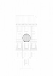 Spojovací lávky VŠCHT, Opočenský Valouch architekti, detail řezu lávky u ulice Zikova