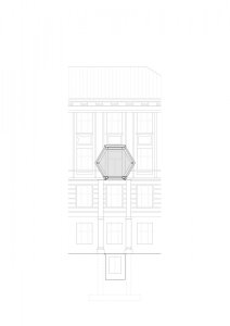 Spojovací lávky VŠCHT, Opočenský Valouch architekti, detail řezu lávky u ulice Zikova